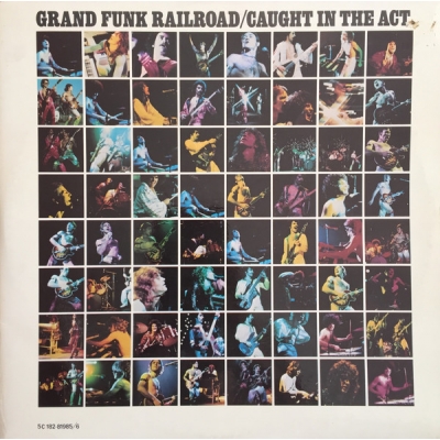  Grand Funk Railroad - Caught In The Act  2LP ( Capitol Records ‎– 5C 182-81985/6 )  (Zeer goede staat, hoes Good en vinyl VG+)